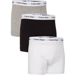 Calvin Klein Cotton Stretch Trunks 3-pack Black/White/Grey Heather