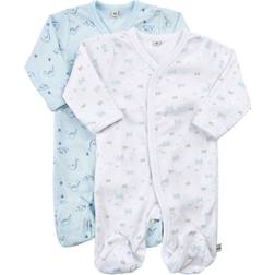 Pippi Pyjamas 2-pack - Light Blue (3821-701)