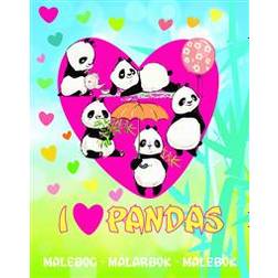 I love pandas: målarbok (Hæftet)