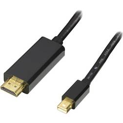 Deltaco HDMI - DisplayPort Mini F-M 2m