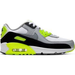 Nike Air Max 90 LTR GS - White/Light Smoke Grey/Volt/Particle Grey