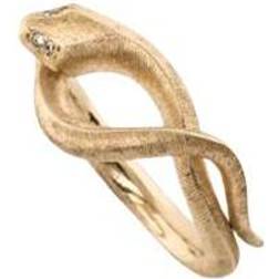 Ole Lynggaard Snakes Small Ring - Gold/Diamonds