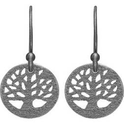 Frk Lisberg Tree of Life Earrings - Grey