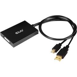Club 3D Mini Displayport/USB A-DVI M-F Adapter