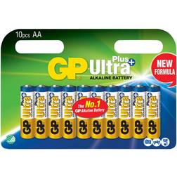 GP Batteries Ultra Plus Alkaline AA 10-pack