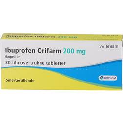 Ibuprofen Orifarm 200mg 20 stk Tablet