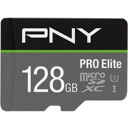 PNY Pro Elite microSDXC Class 10 UHS-I U3 V30 A1 100/90MB/s 128GB +Adapter