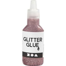Creotime Glitter Glue Rose 25ml