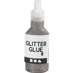 Creotime Glitter Glue Silver 25ml