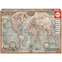 Educa The World Executive Map 4000 Brikker