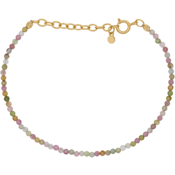 Pernille Corydon Light Rainbow Bracelet - Gold/Tourmaline