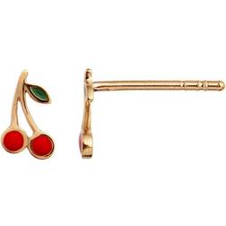 Stine A Petit Cherry Earring - Gold/Red/Green