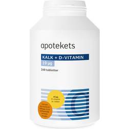 Apotekets Kalk + D-Vitamin 19µg 240 stk