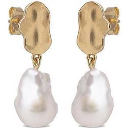 ENAMEL Copenhagen Alua Earrings - Gold/Pearl