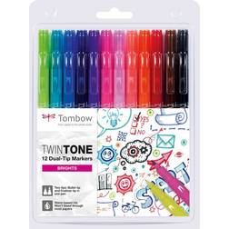 Tombow TwinTone Bright 12-pack