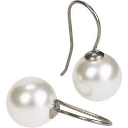 Blomdahl Pendant Earrings - Silver/Pearls