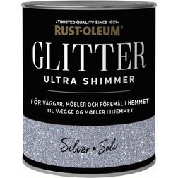 Rust-Oleum Glitter Vægmaling Sølv 0.75L