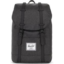 Herschel Retreat Backpack - Black Crosshatch/Black Rubber