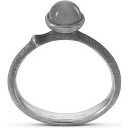 Ole Lynggaard Lotus Ring 0 - Silver/Moonstone