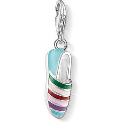 Thomas Sabo Espadrille Charm Pendant - Silver/Multicolour