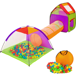 tectake Large Play Tent with Tunnel + 200 Balls