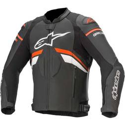 Alpinestars GP Plus R V3 Leather Jacket Black/Neon-Red/White Herre