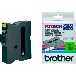 Brother TX-731 (Black on Green)