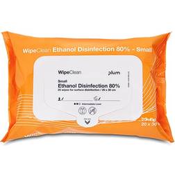Plum WipeClean Desinfektionsservietter 80% Små 25 Stk.