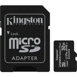 Kingston Canvas Select Plus microSDHC Class 10 UHS-I U1 V10 A1 100MB/s 32GB +Adapter (3-pack)