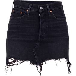 Levi's Nederdel Deconstructed Mini - Ill Fated Black