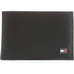 Tommy Hilfiger Eton Small Sleek Leather Wallet - Black