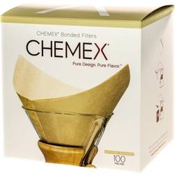 Chemex FSU-100 Pre Folded Square Natural Filter