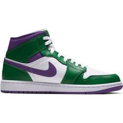 Nike Air Jordan 1 Mid M - Aloe Verde/White/Court Purple
