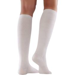 Mabs Cotton Knee Stocking Unisex - White