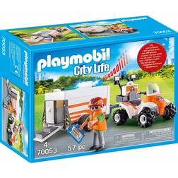 Playmobil Redningsfirhjulstrækker med trailer 70053