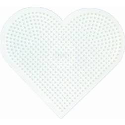 Hama Beads Midi Pearl Plate Heart 381233