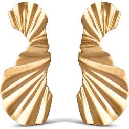 ENAMEL Copenhagen Big Wave Earrings - Gold
