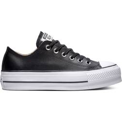 Converse Chuck Taylor All Star Leather Platform Low Top W - Black/White