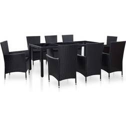 vidaXL 45976 Havemøbelsæt, 1 borde inkl. 8 stole