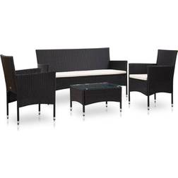 vidaXL 45889 Loungesæt, 1 borde inkl. 2 stole & 1 sofaer