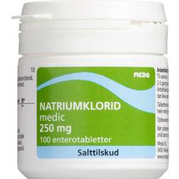 Meda Natriumklorid Medic 250mg 100 stk