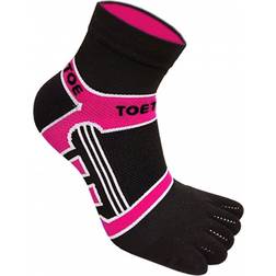 ToeToe Micro-Fibre Running Socks Unisex - Black/Pink