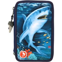 Dino World Triple Pencil Case With LED Underwater