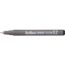 Artline Drawing System Pen Black 0.2mm