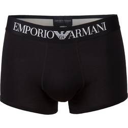 Emporio Armani Stretch Cotton Boxer - Black