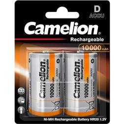 Camelion NiMH D Rechargeable Compatible 2-pack