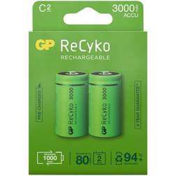 GP Batteries ReCyko Battery 3000mAh C 2-Pack