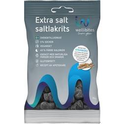 Wellibites Extra Salty Liquorice 70g 1pack