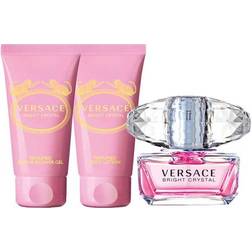 Versace Bright Crystal Gift Set EdT 50ml + Body Lotion 50ml + Shower Gel 50ml