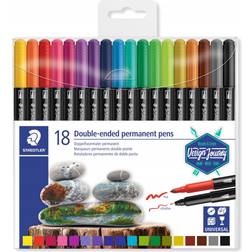 Staedtler Double Ended Permanent Pens 18-pack